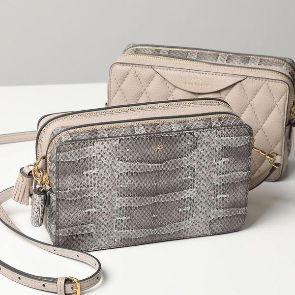 ANYA HINDMARCH アニヤハインドマーチ ショルダーバッグ Double Zip Crossbody Quilted 161596