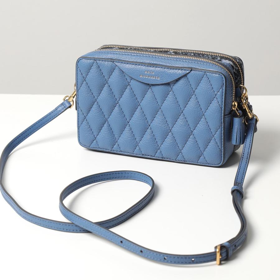 ANYA HINDMARCH アニヤハインドマーチ ショルダーバッグ Double Zip Crossbody Quilted 161602