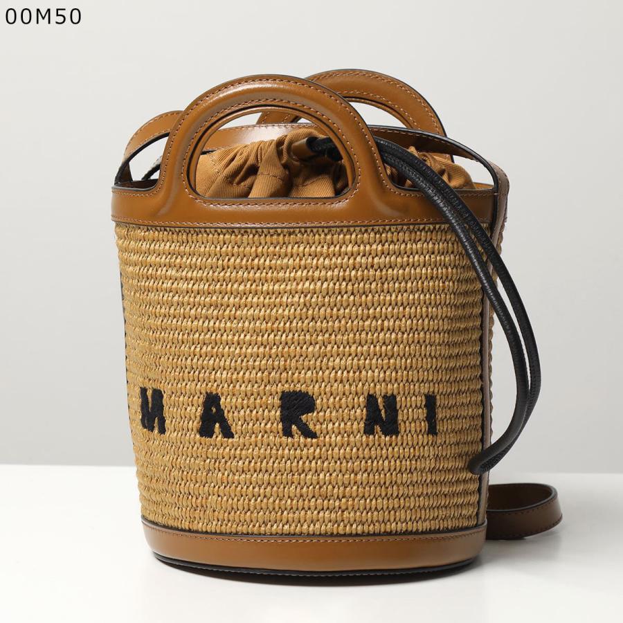 MARNI マルニ バケットバッグ TROPICALIA MINI BUCKET トロピカリア ミニ バケット SCMP0056Q1 P3860 かごバッグ ショルダーバッグ ロゴ刺繍｜s-musee｜14