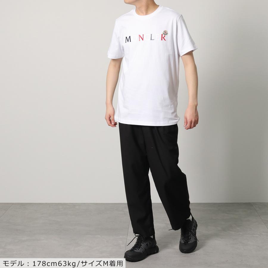 MONCLER モンクレール 半袖 Tシャツ 8C00043 8390T メンズ カットソー ロゴT アイコンパッチ クルーネック コットン 001｜s-musee｜02