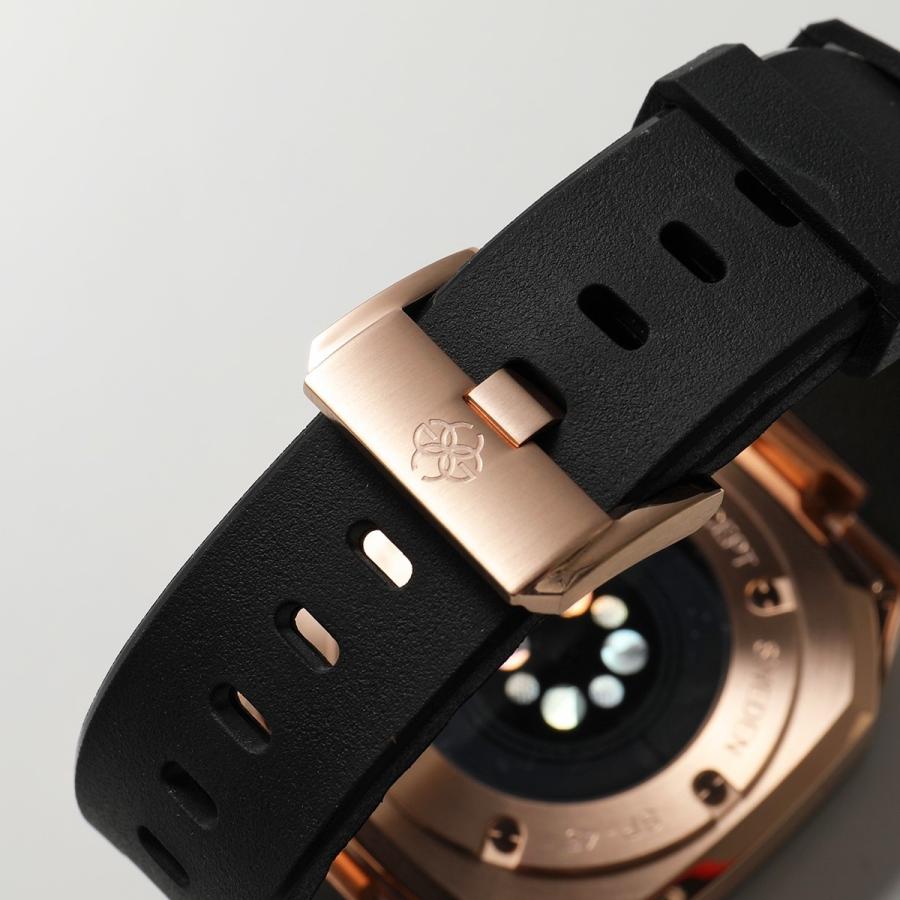 GOLDEN CONCEPT ゴールデンコンセプト Apple Watch Series 7 アップルウォッチケース SP41 SP45 メンズ  ステンレススチール ラバーベルト カラー2色 :340323116:インポートセレクト musee - 通販 - 