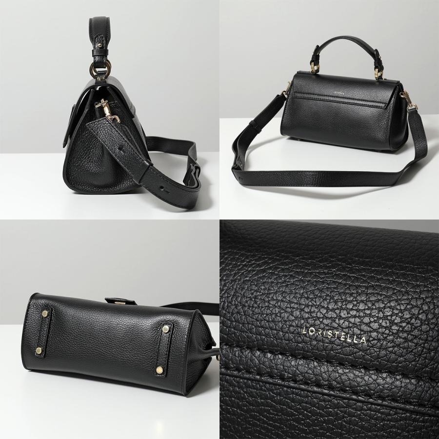 【美品】ロリステッラ ショルダーバッグ BETH 2way レザー ブラック LORISTELLA（ロリステッラ） バッグ レザー ショルダー 2WAY