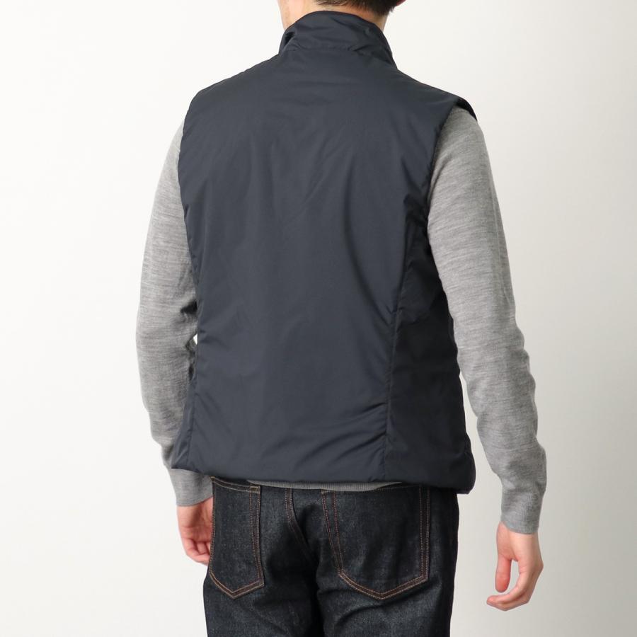 MOORER ムーレー 中綿ベスト SENIO セニオ SKT メンズ ジップアップ ジップベスト ジレ スタンドカラー NAVYの画像