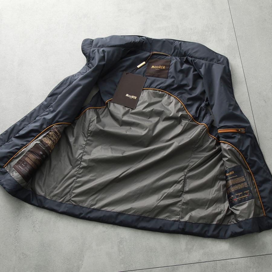 MOORER ムーレー 中綿ベスト SENIO セニオ SKT メンズ ジップアップ ジップベスト ジレ スタンドカラー NAVYの画像