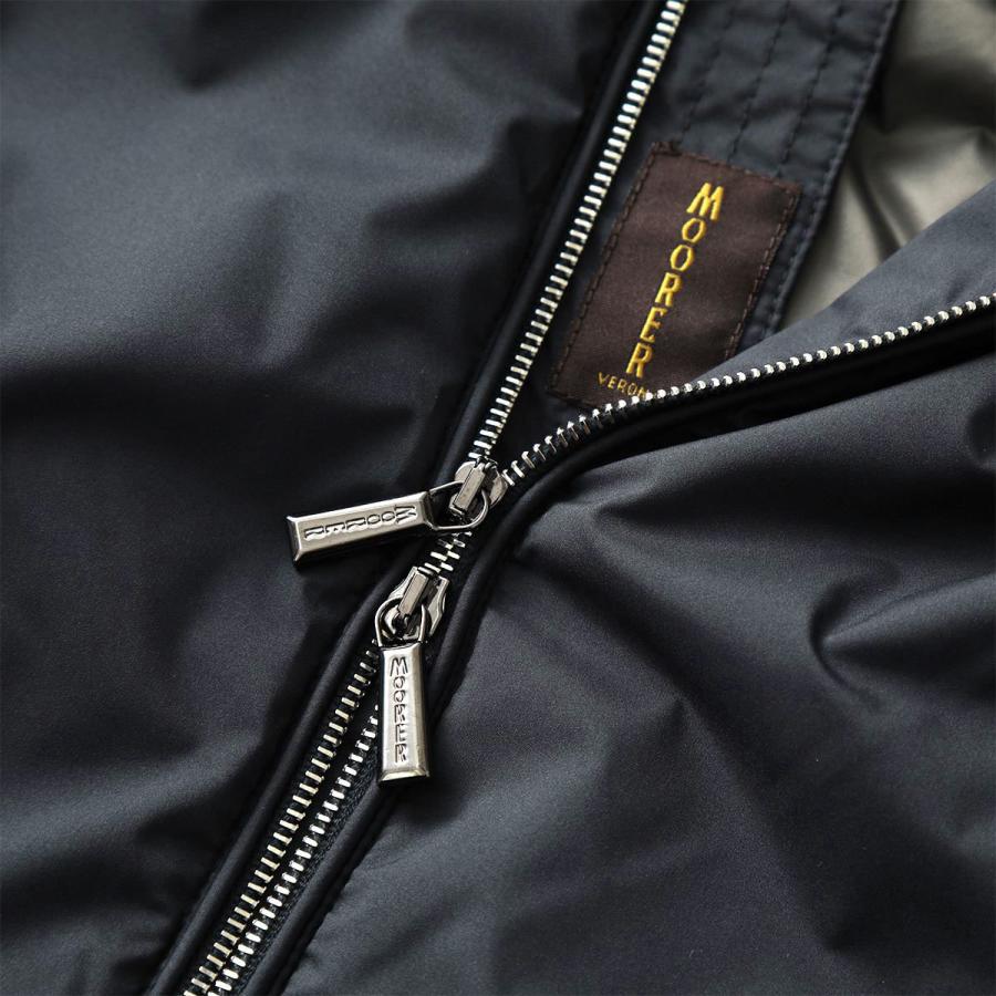 MOORER ムーレー 中綿ベスト SENIO セニオ SKT メンズ ジップアップ ジップベスト ジレ スタンドカラー NAVYの画像