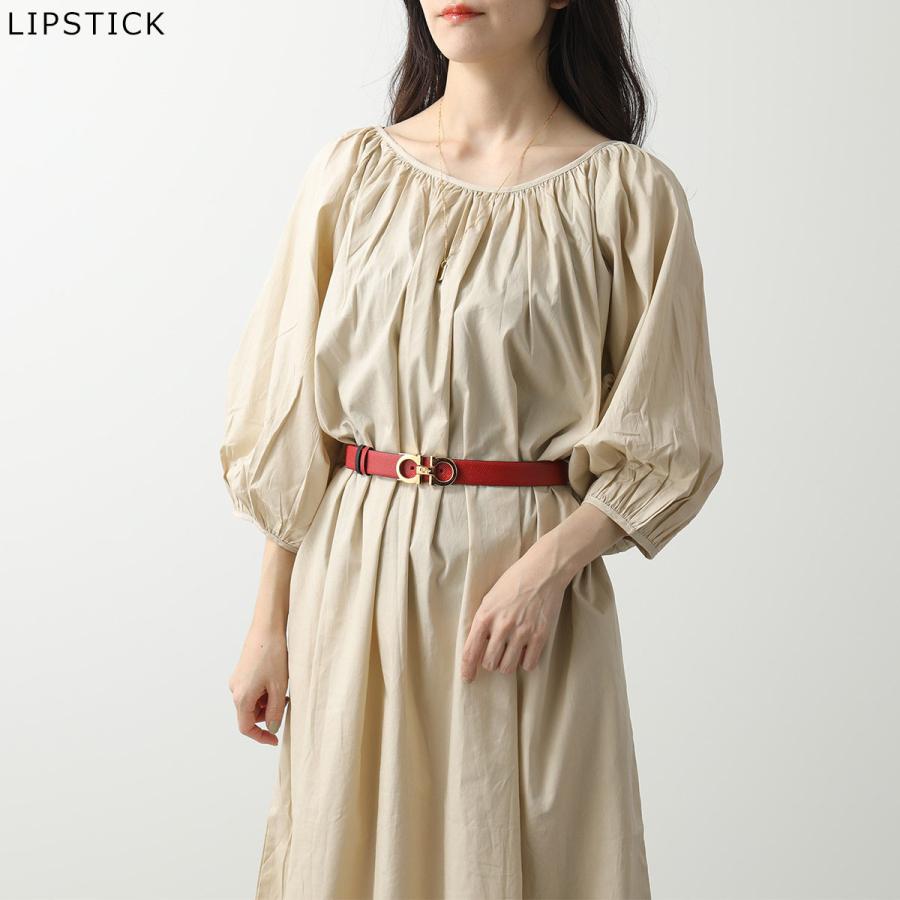 FERRAGAMO フェラガモ ベルト 23 A565 715198 786256 レディース レザー リバーシブル ダブルガンチーニ  カット調節可能 ロゴの画像