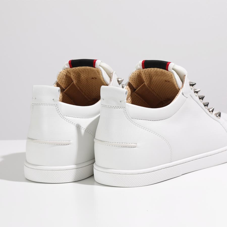 Christian Louboutin クリスチャンルブタン スニーカー F.A.V Fique A Vontade 3200465 メンズ レザー スタッズ装飾 スリッポンロゴ 靴 3200465BK01の画像