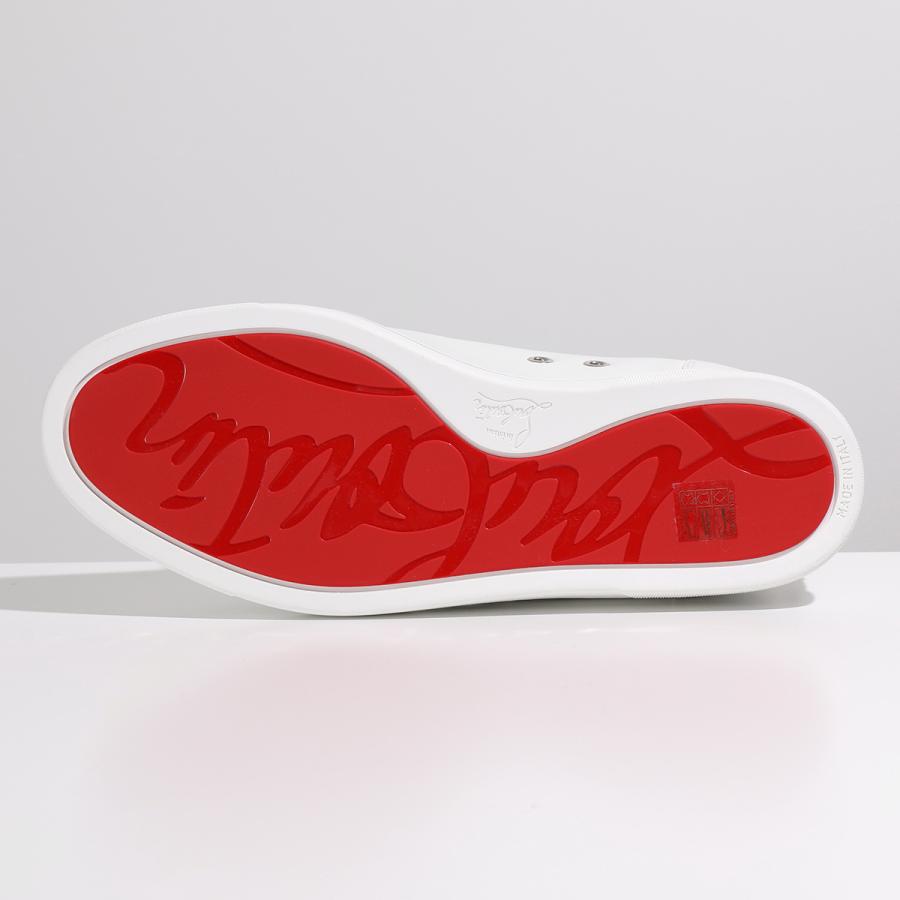 Christian Louboutin クリスチャンルブタン スニーカー F.A.V Fique A Vontade 3200465 メンズ レザー スタッズ装飾 スリッポンロゴ 靴 3200465BK01の画像