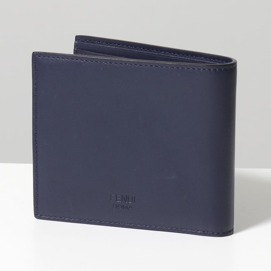 FENDI フェンディ 二つ折り財布 7M0169 A80S メンズ レザー 小銭 FENDI フェンディ 二つ折り財布 7M0169 A80S メンズ レザー 小銭