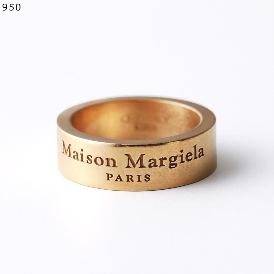 MAISON MARGIELA メゾンマルジェラ 11 リング SM1UQ0081 SV0158 メンズ ミディアム アクセサリー 指輪 ロゴ  シルバー925 silver925 カラー2色