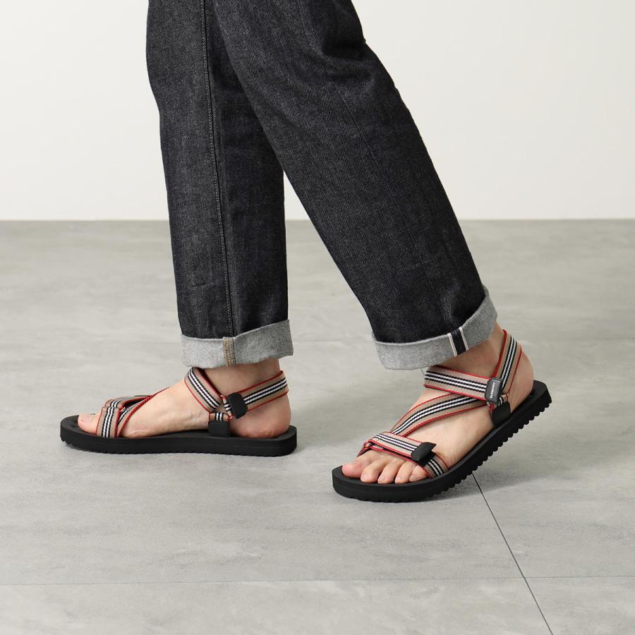 BURBERRY バーバリー サンダル 8027399 メンズ スポーツ ストライプ 