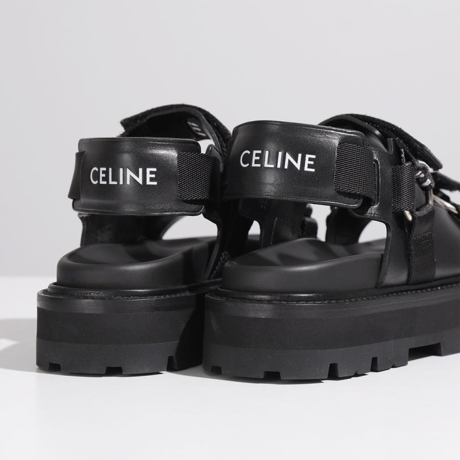 CELINE セリーヌ サンダル BULKY バルキー 345583620C.38NO レディース アウトドア ジャガードロゴ ストラップ 靴  BLACK