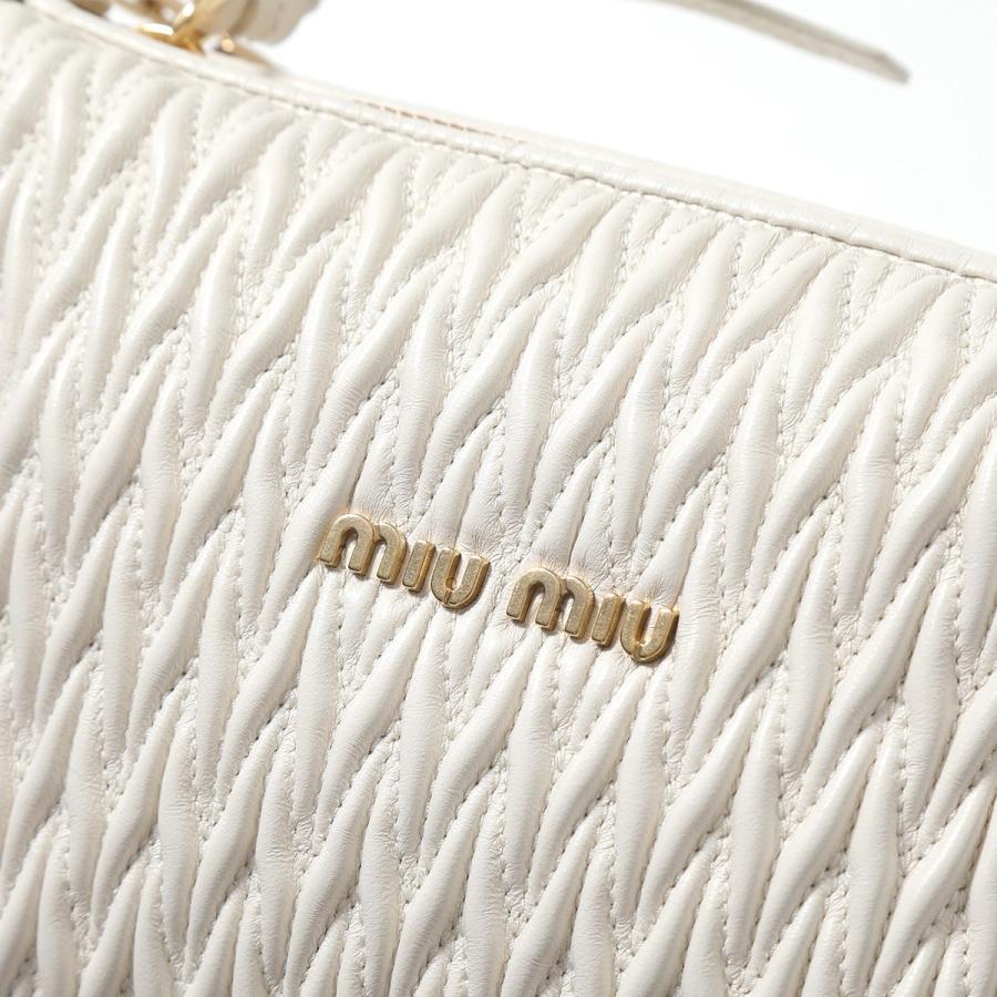 Miu Miu ホワイト/イエロー ハンドバッグ miu miu（ミュウミュウ） ショルダーバッグ MATELASSE マテラッセ