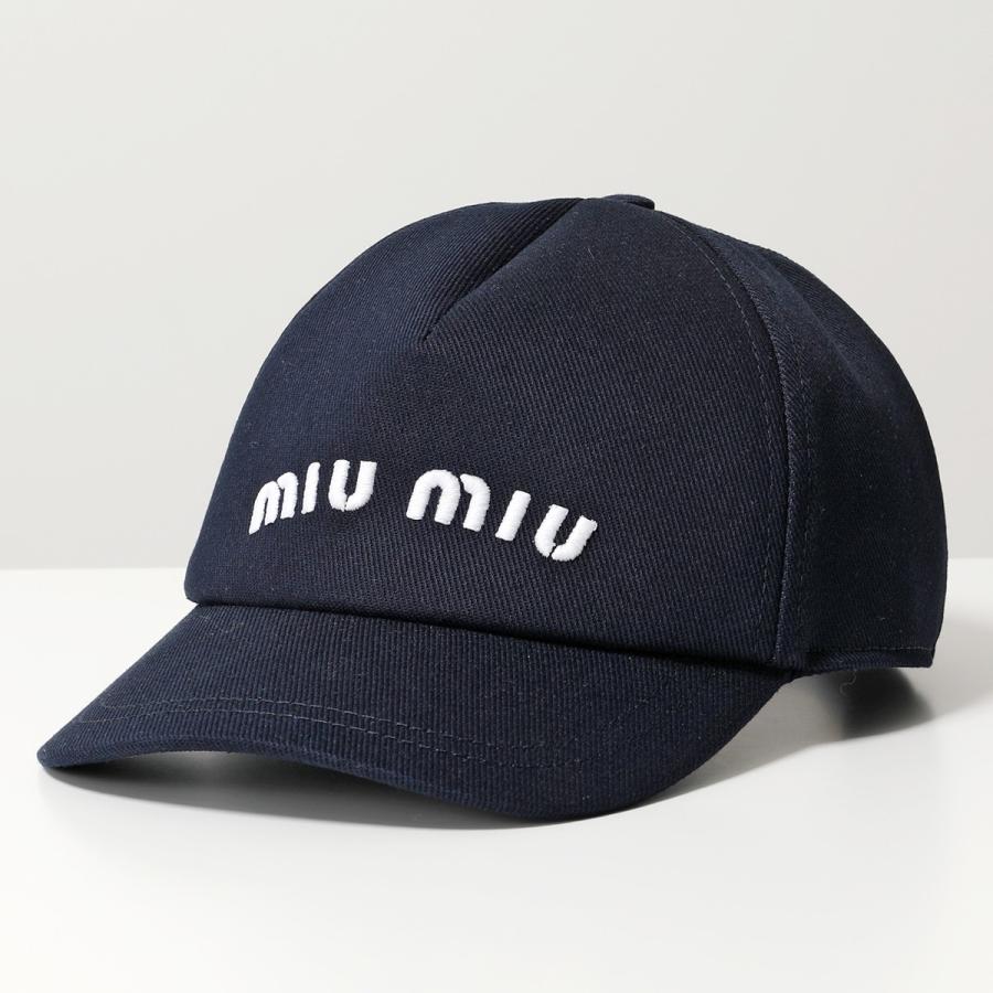 MIUMIU ミュウミュウ ベースボールキャップ 5HC179 2DXI レディース ロゴ 刺繍 エンボス デニム 帽子カラー4色｜s-musee｜15