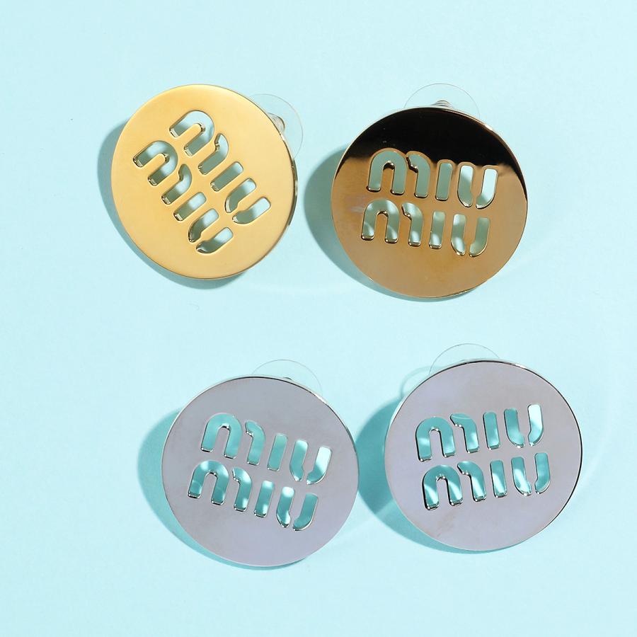 miu miu（ミュウミュウ） ピアス 5JO849 2DTU レディース ロゴ