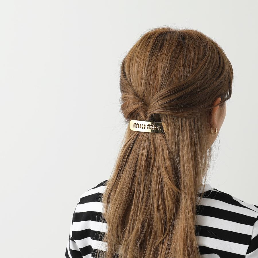 miu MIUMIU ミュウミュウ バレッタ 5JF125 2DTU レディース ロゴ miu MIUMIU ミュウミュウ バレッタ 5JF125 2DTU レディース ロゴ