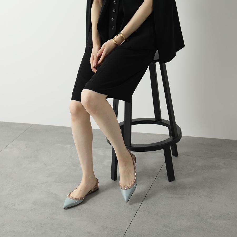 ヴァレンティノガラヴァーニ ロックスタッズ パンプス ミュール エナメル 36 ヴァレンティノガラヴァーニ ロックスタッズ パンプス ミュール