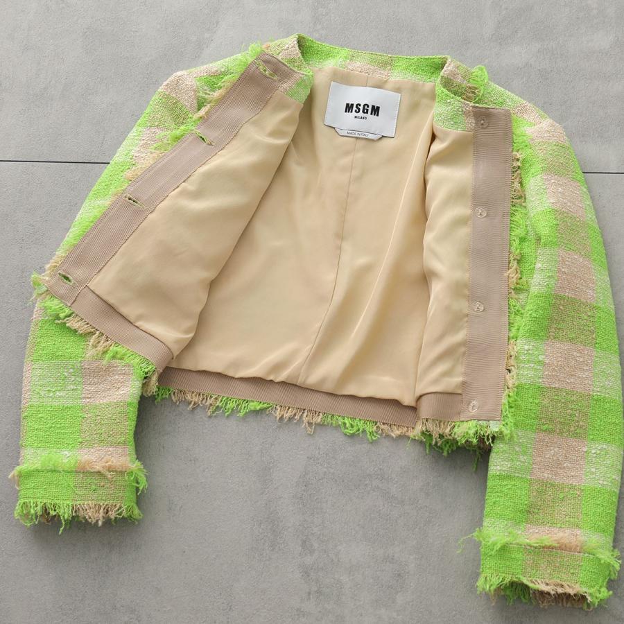 MSGM エムエスジーエム ジャケット 3242MDG105 レディース ツイード 