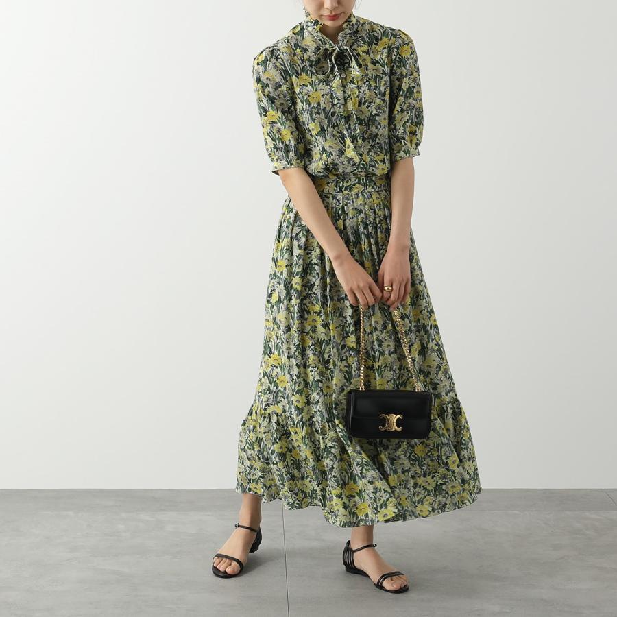 CELINE セリーヌ プリーツスカート 2J439187R.01KS レディース シルク 