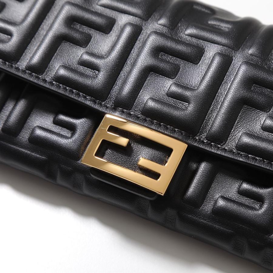 FENDI(フェンディ) FFダイヤモンド チェーンウォレット ショルダーバッグ ブラック / 8M0365 【64653-007】 FENDI（フェンディ） ショルダーウォレット FFダイヤモンド 8M0365