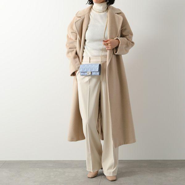 FENDI フェンディ ウォレットバッグ 8M0365 AAJD レディース 二つ折り長財布 クロスボディ チェーンウォレット ショルダーバッグ FFロゴ 8M0365AAJDF0KURの画像