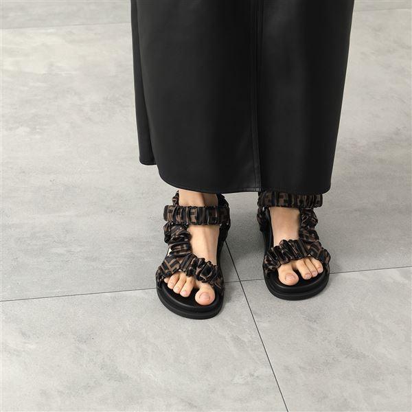 FENDI フェンディ フラットサンダル 8X8291 AE7S レディース FFロゴ