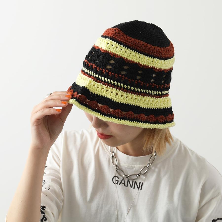 GANNI ガニー バケットハット A4223 5790 レディース クロシェ GANNI ガニー バケットハット A4223 5790 レディース クロシェ