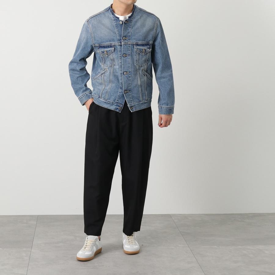 Maison Margiela ノーカラー ダメージ加工デニムジャケット