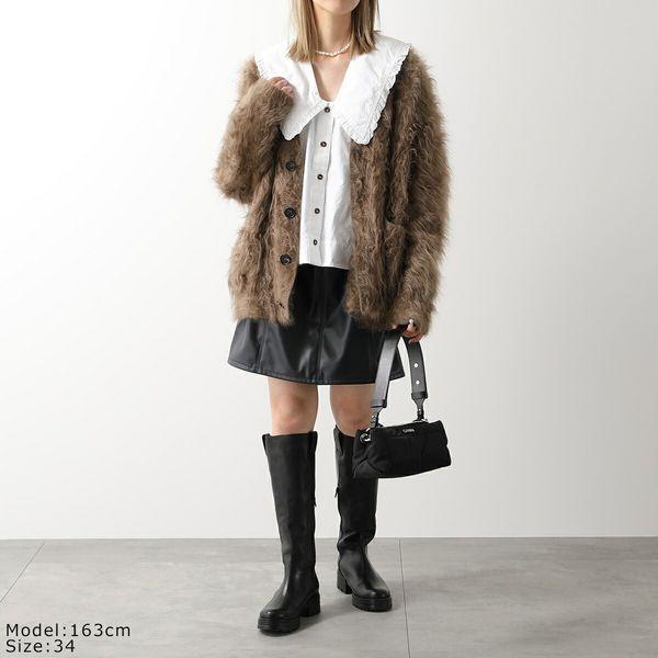 GANNI ガニー シャツ ブラウス F5778 6099 レディース 長袖 V GANNI ガニー シャツ ブラウス F5778 6099 レディース 長袖 V