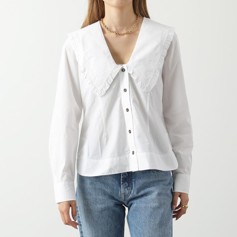 GANNI ガニー シャツ ブラウス F5778 6099 レディース 長袖 V GANNI ガニー シャツ ブラウス F5778 6099 レディース 長袖 V