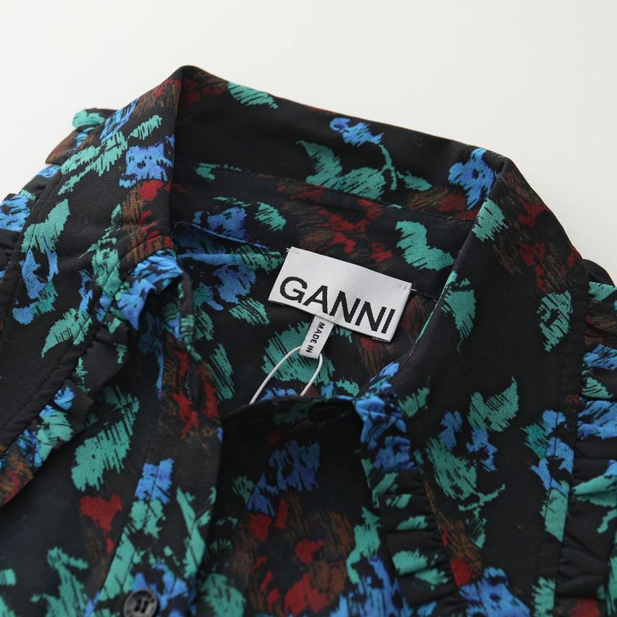 GANNI ガニー 長袖シャツ F6892 6481 レディース 花柄 フラワー GANNI ガニー 長袖シャツ F6892 6481 レディース 花柄 フラワー