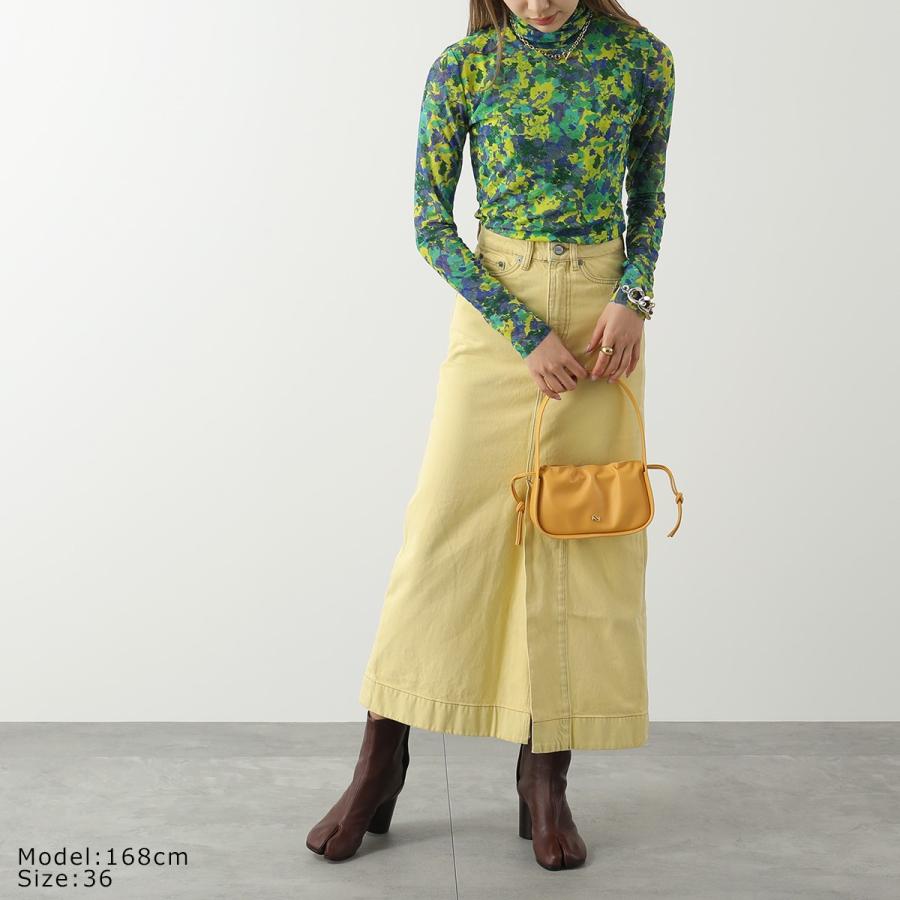 GANNI ガニー 長袖 Tシャツ T3132 3580 レディース シャツ シアー