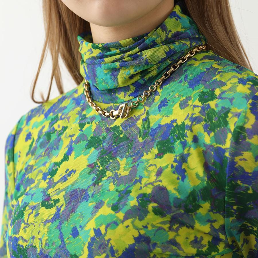 メール便可 2セットまで ganni ガニー シアートップス メッシュ