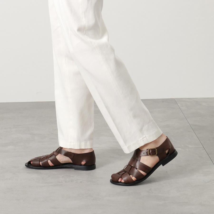eder shoes グルカサンダル　レザー　イタリア製　試着のみ　41 eder shoes レザー グルカサンダル イタリア製 試着のみ 41