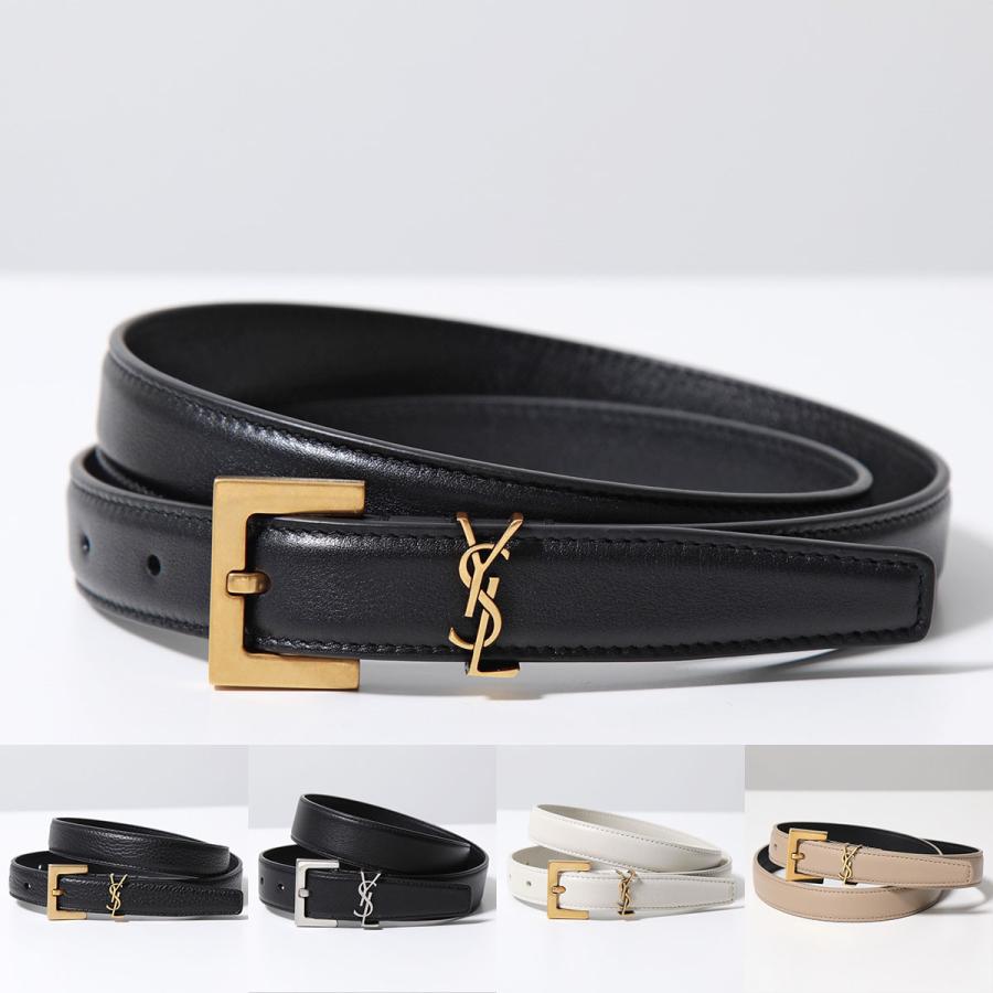Yves saint Laurent イヴサンローラン ベルト 本革 レザー SAINT LAURENT サンローラン ベルト YSL BELT 2.0 ナロー 554465