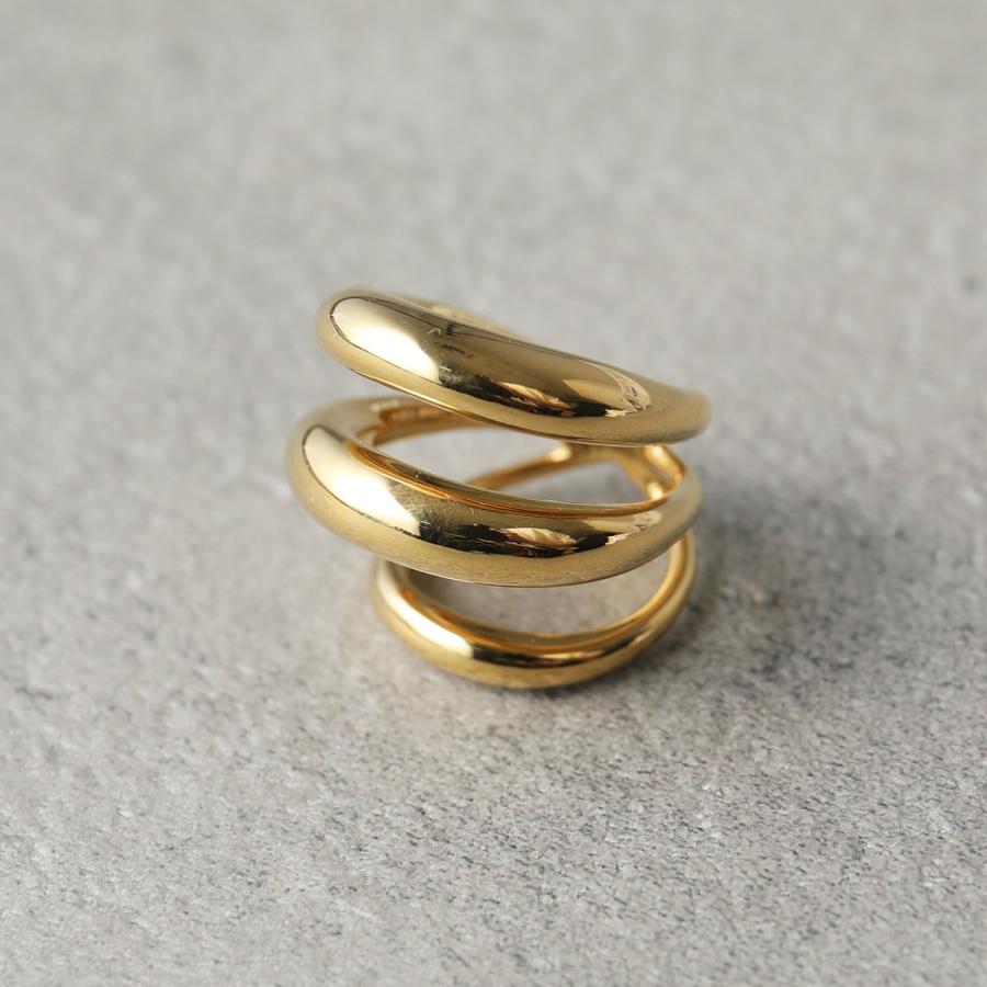 美品 シャルロットシェネ 3連 リング 指輪 8号 エコーリング Echo 美品 シャルロットシェネ 3連 リング 指輪 8号 エコーリング