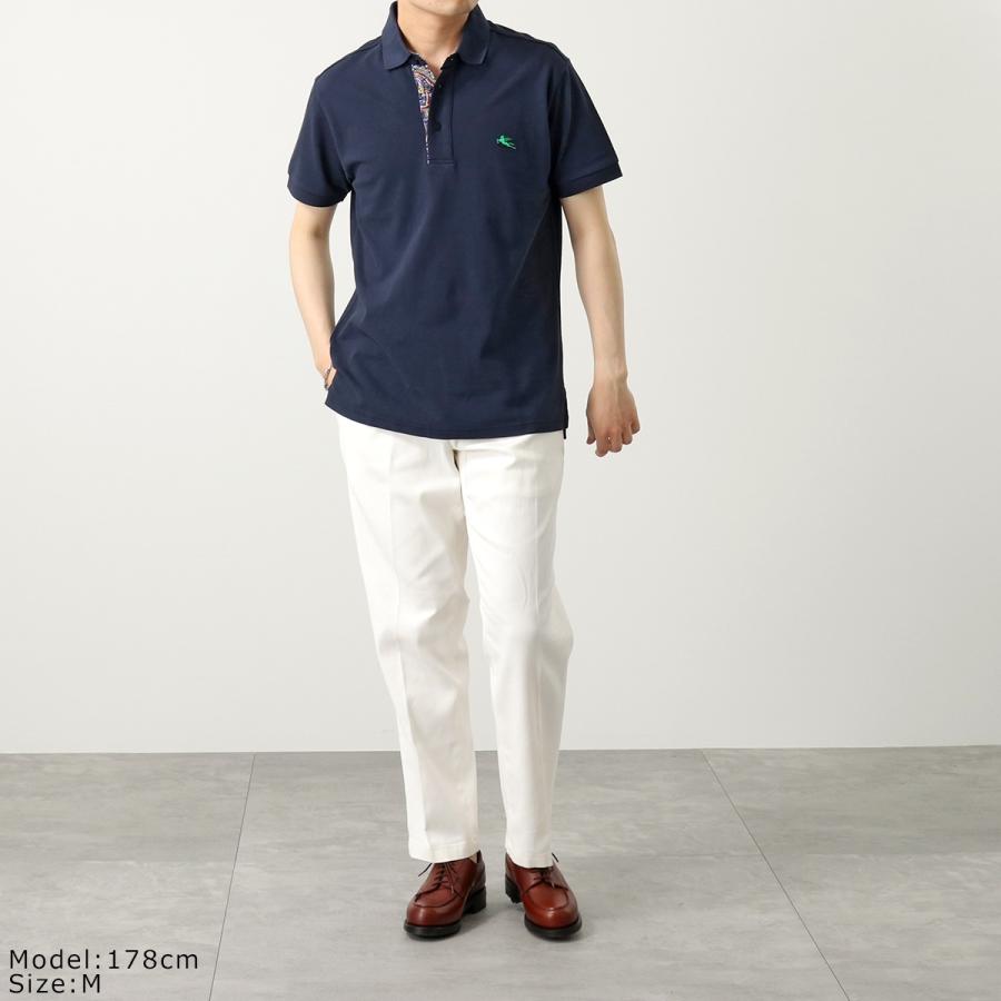 エトロ　ETRO ペガソ　ポロシャツ　新品未使用 ETRO エトロ ポロシャツ 1Y142 9195 メンズ 半袖 鹿の子