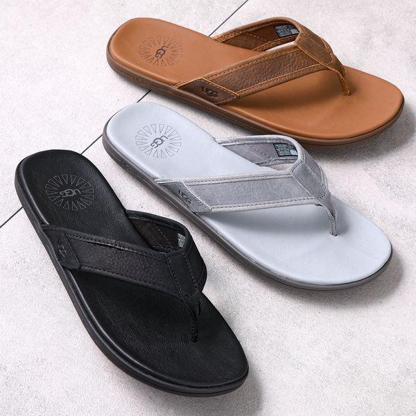 UGG（アグ） サンダル SEASIDE FLIP LEATHER 1102690 メンズ レザー