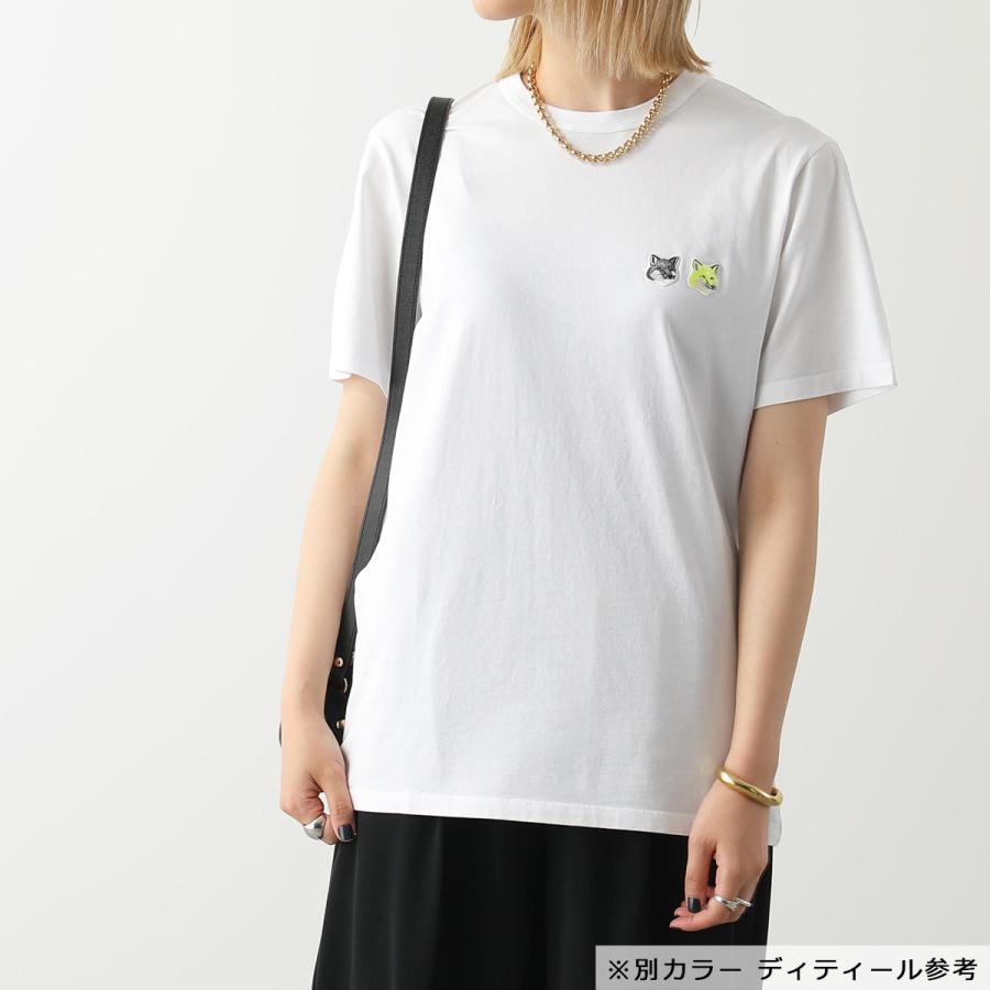 MAISON KITSUNE メゾンキツネ 半袖Tシャツ DOUBLE MONOCHROME FOX 