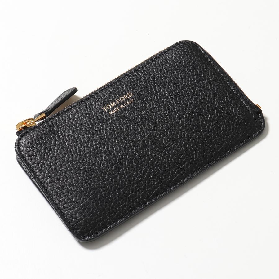 TOM FORD トムフォード フラグメントケース Y0238T LCL158 Y0238 LCL158S メンズ レザー コイン&カードケース  パスケース ミニ財布 ロゴ カラー2色