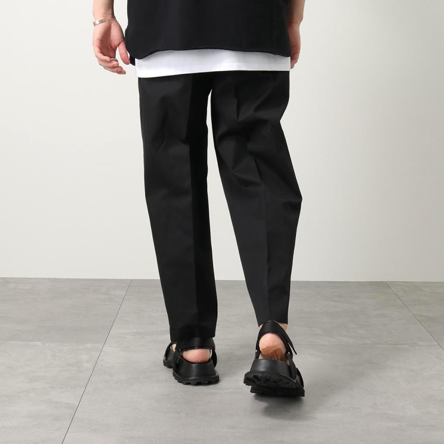 ジルサンダー　コットントラウザー　ワイドパンツ　黒　52 XL JIL SANDER（ジルサンダー） ワイドパンツ J22KA0104 J45137 メンズ