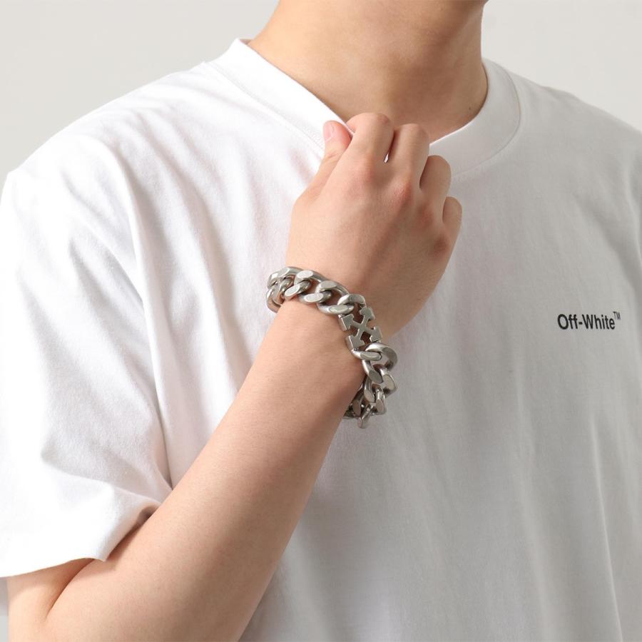 OFF-WHITE オフホワイト VIRGIL ABLOH ブレスレット ARROW CHAINED OMOA061S22MET001 メンズ  チェーン アロー アクセサリー 7200/SILVER