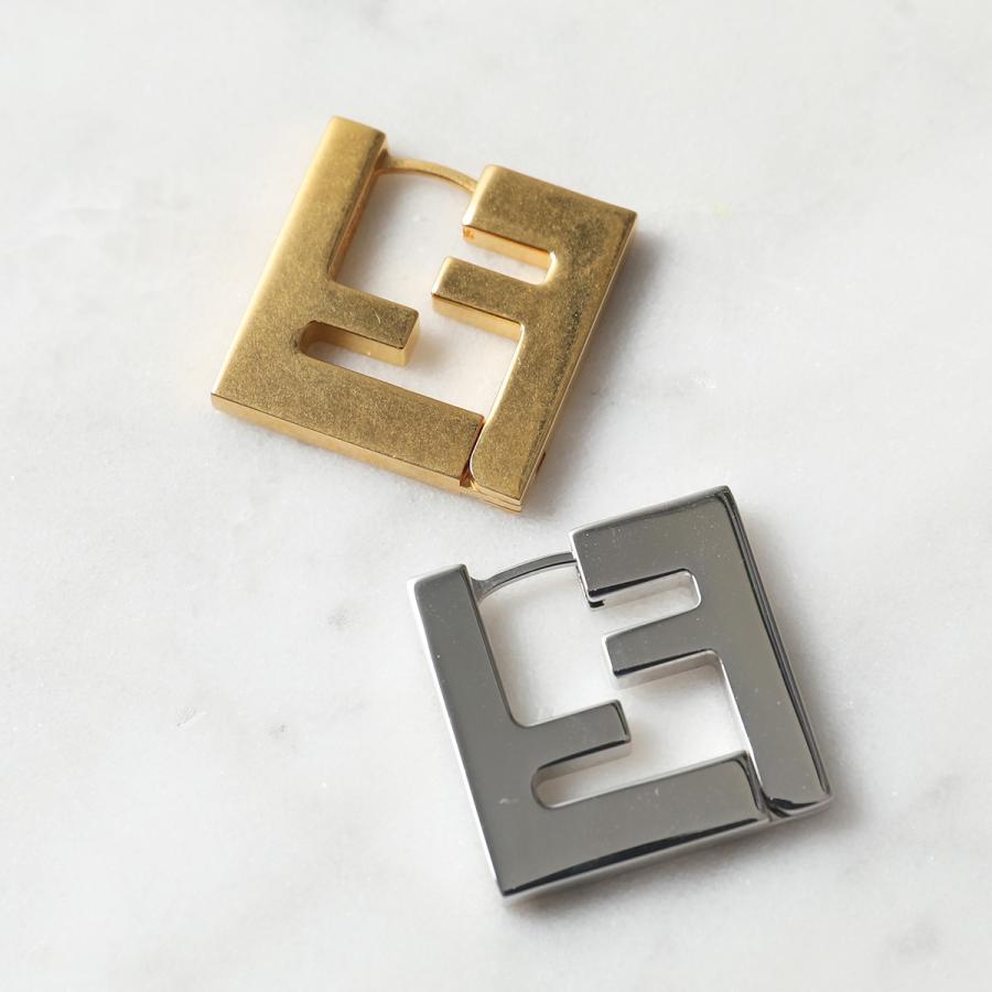 FENDI フェンディ ピアス 7AJ550 B08 メンズ FFロゴ 片耳販売 FENDI フェンディ ピアス 7AJ550 B08 メンズ FFロゴ 片耳販売
