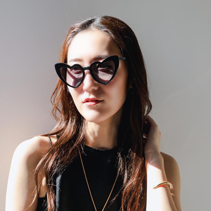 SAINT LAURENT ハート型サングラス ケース付き SAINT LAURENT サンローラン サングラス 471894 Y9901 SL 181 LOULOU