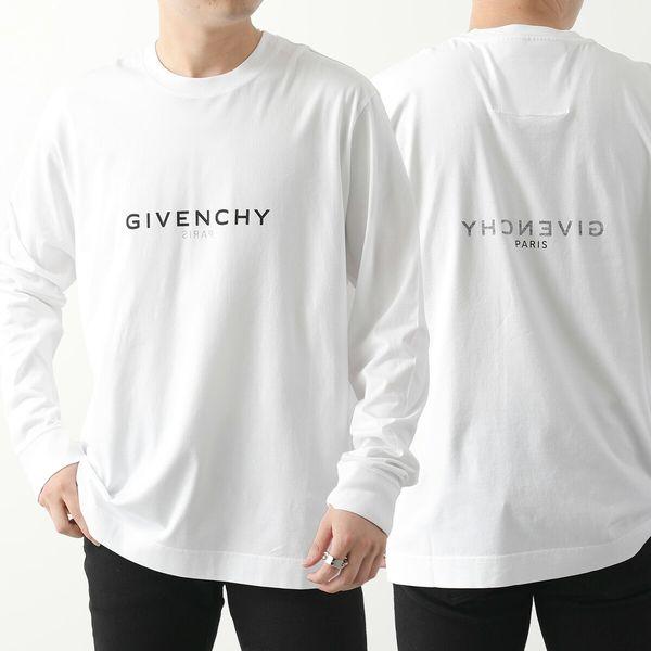 か*ゃ様 未使用品　GIVENCHY オリーブ 長袖カットソー ジバンシー GIVENCHY メンズ トップス ロンT 長袖 ロゴ フロント