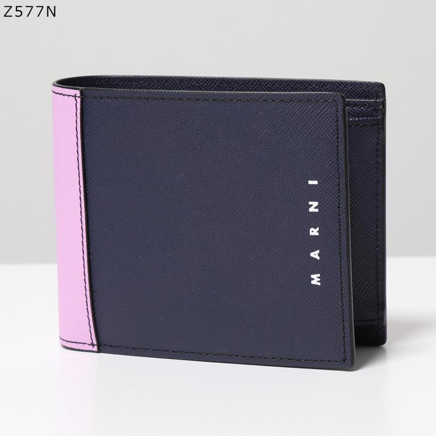 マルニ 二つ折り財布 ミニ財布 MARNI PFMI0003L0 LV520 黄 MARNI（マルニ） 二つ折り財布 PFMI0003L0 LV520 メンズ バイカラー