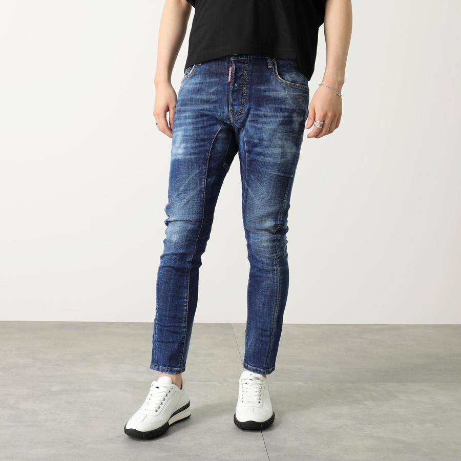 パンツ BLACK CLEAN WASH TIDY BIKER JEANS 50 Dsquared2 - DARK CLEAN WASH TIDY BIKER JEANS タイディー