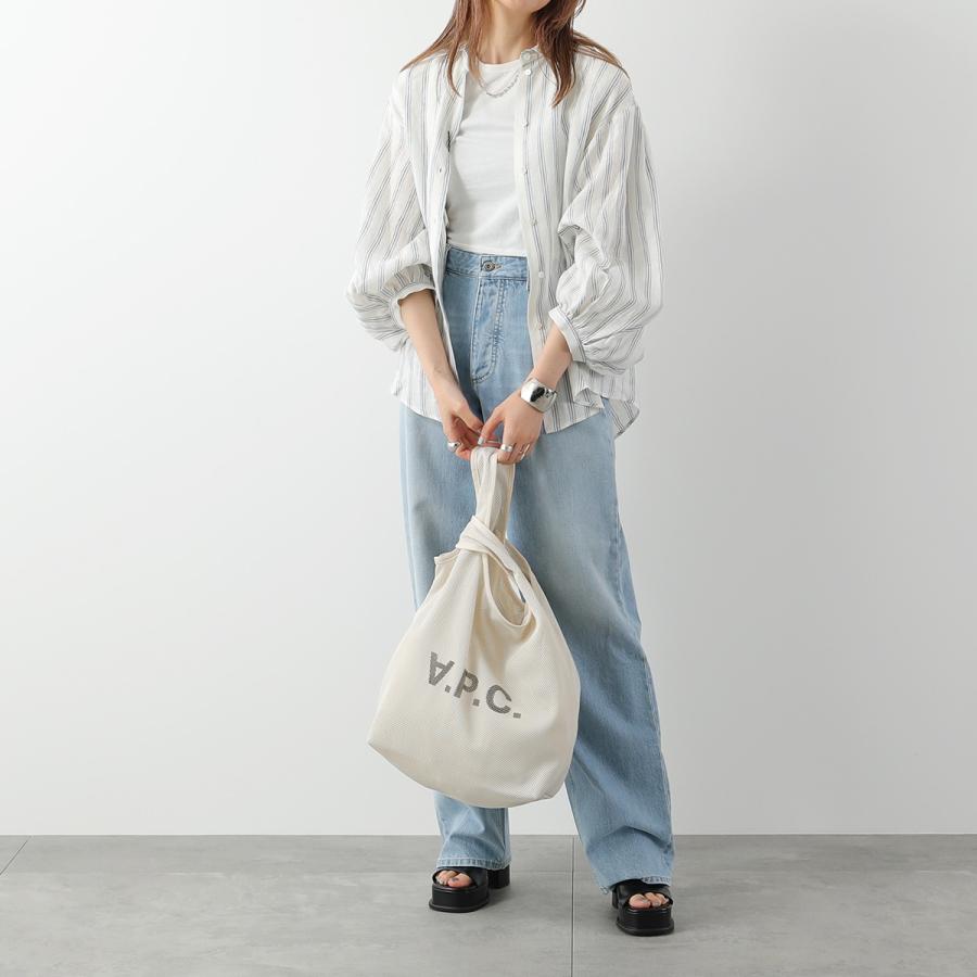 APC A.P.C. アーペーセー トートバッグ PSAEU H61679 レディース ショッピングバッグ メッシュ ロゴ 鞄 カラー6色の画像