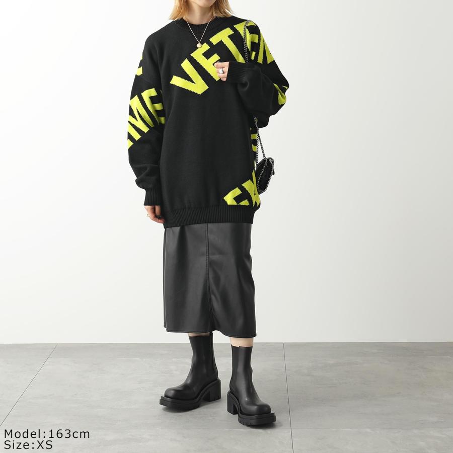 VETEMENTS ヴェトモン【ロゴニット】ネオンイエローxs|長袖 VETEMENTS ヴェトモン【ロゴニット】ネオンイエローxs|長袖