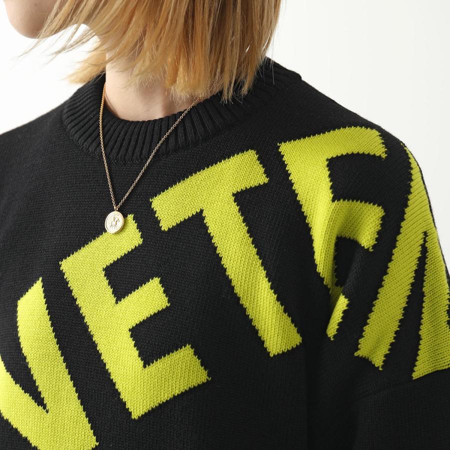 VETEMENTS ヴェトモン【ロゴニット】ネオンイエローxs|長袖 VETEMENTS ヴェトモン【ロゴニット】ネオンイエローxs|長袖